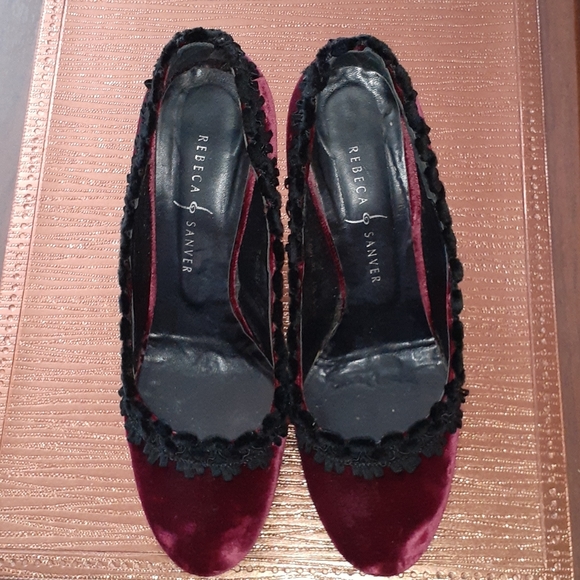 Rebeca Sanver velvet shoes - Picture 7 of 10
